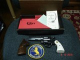 Colt Diamondback1st year Prod. 1966 MIB .22Cal. 4" BBl. Beautiful Elk Stag Stocks and a Pair of Walnut Target Stocks - 1 of 15