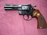 Colt Python 4"BBl.MFG 1964 Complete Restoration Bright Blue,Beautiful Target Stocks Restored to MINT,Mirror Bore Tight Lock Up - 4 of 15