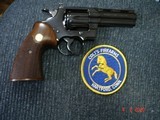 Colt Python 4"BBl.MFG 1964 Complete Restoration Bright Blue,Beautiful Target Stocks Restored to MINT,Mirror Bore Tight Lock Up - 13 of 15