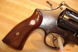 S&W .38/44 Outdoorsman L-frame D/A revolver Model of 1950
5-Screw Rare 6 1/2"BBl. 1 of 6039 MFG. Excellent all Original MFG 1953 - 5 of 14