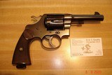 Colt New Service Commercial .455 Eley cal. 4 1/2"BBl. Blue MFG 1917 shipped 1920 lettered As New, Hard Rubber Stocks with Lanyard, fired ? - 14 of 14