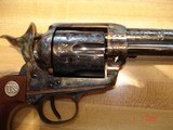 Rare USFA 15th. Anniversary edition 1 of 15 .45 Colt Factory Engraved Full Coverage 5 1/2"BBl.Blue & Case Walnut Stocks NIB #4 - 11 of 20