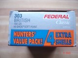 Federal Classic .303 BRITISH 180Gr. HI-Shock Soft Point 24 Round Boxes - 3 of 6
