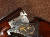 Browning Superposed GD 1 Upgrade 1965 12Ga. 28" Game Scene Engraved with Gold Inlays by Bill Mains Excellent
Round Butt long tang - 17 of 20