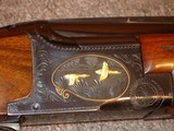 Browning Superposed GD 1 Upgrade 1965 12Ga. 28" Game Scene Engraved with Gold Inlays by Bill Mains Excellent
Round Butt long tang - 8 of 20