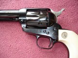 Colt SAA Rare .38/40WCF Mod.P-3870Z Spec.Order Full Royal Blue 7 1/2" BBl. Beveled Cyl. Real Ivory Stocks NIB 1995 Custom Shop - 9 of 19