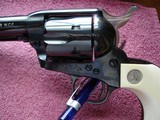 Colt SAA Rare .38/40WCF Mod.P-3870Z Spec.Order Full Royal Blue 7 1/2" BBl. Beveled Cyl. Real Ivory Stocks NIB 1995 Custom Shop - 11 of 19