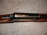 Win. Model 63
1937 Restored to Mint Fancy Walnut, Engraved with Gold inlays Stunning! Semi-Auto .22LR. - 11 of 16