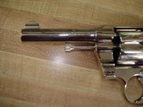 Colt Army Spec. Pre War .38 Spec. Bright Nickel MFG 1-26-1922 Colt Letter 4" BBl. Black Hard Rubber Stocks Near.Mint - 14 of 18