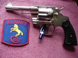 Colt Army Spec. Pre War .38 Spec. Bright Nickel MFG 1-26-1922 Colt Letter 4" BBl. Black Hard Rubber Stocks Near.Mint - 18 of 18