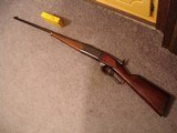 Savage Mod. 1899-B Utica N.Y. Take Down rifle .300 Savage Lever Act.
24"BBl. Lyman Tang Sight Very Nice original condition - 2 of 19