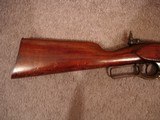 Savage Mod. 1899-B Utica N.Y. Take Down rifle .300 Savage Lever Act.
24"BBl. Lyman Tang Sight Very Nice original condition - 7 of 19