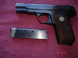 Colt Pocket Pistol Mod. 1908 .380 ACP Mint MFG 1923 4" BBl. Walnut Stocks, Semi-Auto Pistol Orig. two tone Black Box Copy! - 5 of 8