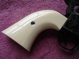 USFA Flat top Target Premium Grade Very Rare .45 Colt 4 3/4" Dome Blue Blue & CaseFire blue screws Real 2 PC Ivory Stocks NIB - 8 of 20