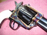 USFA Flat top Target Premium Grade Very Rare .45 Colt 4 3/4" Dome Blue Blue & CaseFire blue screws Real 2 PC Ivory Stocks NIB - 5 of 20