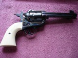 USFA Flat top Target Premium Grade Very Rare .45 Colt 4 3/4" Dome Blue Blue & CaseFire blue screws Real 2 PC Ivory Stocks NIB - 6 of 20