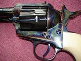 USFA Flat top Target Premium Grade Very Rare .45 Colt 4 3/4" Dome Blue Blue & CaseFire blue screws Real 2 PC Ivory Stocks NIB - 9 of 20