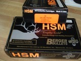 HSMTrophy Gold .25/06 REM. 115 Gr.Berger HPBT Rifle Ctgs. - 1 of 4