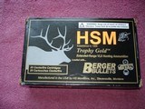 HSMTrophy Gold .25/06 REM. 115 Gr.Berger HPBT Rifle Ctgs. - 2 of 4