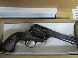 USFA Rare CowboyS/A Rev. .38Spec. 4"BBl. Dome Blue US Burwood Hard Ruber Stocks Mint looks unfired - 11 of 12