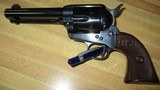 USFA Rare CowboyS/A Rev. .38Spec. 4"BBl. Dome Blue US Burwood Hard Ruber Stocks Mint looks unfired - 3 of 12