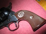 USFA Rare CowboyS/A Rev. .38Spec. 4"BBl. Dome Blue US Burwood Hard Ruber Stocks Mint looks unfired - 2 of 12
