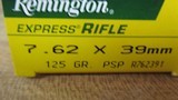 Remington Rifle Ctgs. NIB7.62 X 39 M/M 125 Gr. PSP - 2 of 4