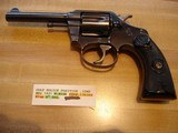ColtPolice Positive Pre-War .32 Colt Police Near mint MFG 1921 4" BBl. Black Checkered Rubber StocksFixed Sights - 9 of 9
