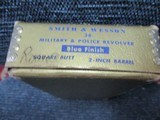 S&W Mod.MP Air weight 5-Screw ANIB 1953 Rare, Alloy Cyl. 14.8oz. .38Spec. Factory Letter Org.Gold Box EtcRound Butt frame - 5 of 13