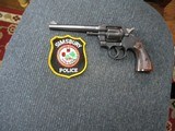 Colt Official Police .22 Caliber 6"BBL.Fixed Sight, Colt Wood Stocks, Blue Two Tone, Excellent Original Condition MFG 1948 - 17 of 18