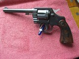 Colt Official Police .22 Caliber 6"BBL.Fixed Sight, Colt Wood Stocks, Blue Two Tone, Excellent Original Condition MFG 1948 - 7 of 18