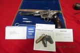 SMITH & WESSON 27-28-3/8 inch Barrel NICKLE PRESENTATION GRIP & PRESENTATION BOX - 1 of 15