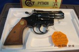 COLT PYTHON BLUE 2 1/2 INCH NEW IN FACTORY BOX PAPERWORK & HANG TAG - 5 of 20