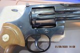 COLT PYTHON BLUE 4 INCH 357 WITH WHITE OUTLINE REAR SIGHTS - 9 of 15