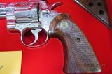 COLT NICKLE PYTHON 2nd GENERATION CLASS B+ FACTORY ENGRAVED - 2 of 15