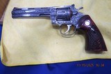COLT PYTHON 6 INCH STAINLESS STEEL FULLY ENGRAVED