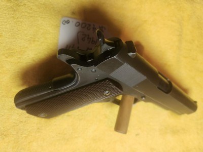 HIGH CONDITION WWII 1942 COLT M1911A1 U.S. ARMY .45 ACP "WB" ALL ORIGINAL - Image 3 of 8