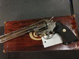 COLT PYTHON TARGET .38 SPECIAL 8" NICKEL EXCELLENT CONDITION WITH BOX 1 OF 250 MFG - 10 of 20