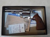 RARE COLT 4" NICKEL VIPER IN EXCELLENT CONDITION, WITH ORIGINAL BOX - 1 of 20