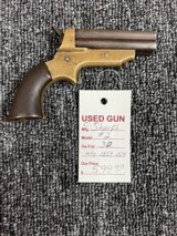 C. Sharps Model 2 .30 Rimfire 4 shot pepperbox Antique Civil War Era - 2 of 4