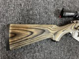 Ruger M77 Mark II Stainless Compact .243 w/ Leupold 3-9 - 4 of 8