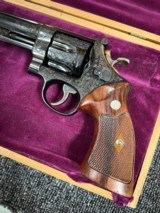 Smith & Wesson Pre-24 (.44 Hand Ejector Fourth Model 1950 Target) Factory "A" Engraved .44spl Mfg 1956 - 5 of 7