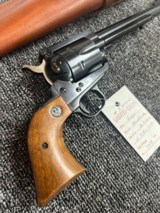 “3 Screw” Ruger Blackhawk .30 carbine 7.5” w/ Leather holster - 6 of 8