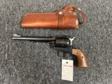 “3 Screw” Ruger Blackhawk .30 carbine 7.5” w/ Leather holster