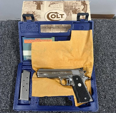 Unfired 1995 Colt Gold Cup National Match .45acp Bright Stainless in box