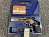 1995 Colt Python polished stainless .357 magnum revolver 6” w/ box - 1 of 6