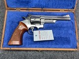 Smith & Wesson 25-5 Nickel .45 Colt 6-shot DA/SA w/ wood presentation box - 2 of 7