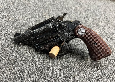 Make Offer RARE Factory Engraved 1958 Colt Detective Special w/ box and paperwork - Image 2 of 13