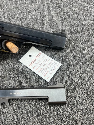 Smith & Wesson 41 .22LR w/ box, 3 magazines and extra barrel - Image 7 of 7
