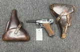 Matching 1941 Mauser P-08 Luger 9mm w/ 2 holsters - Image 1 of 8
